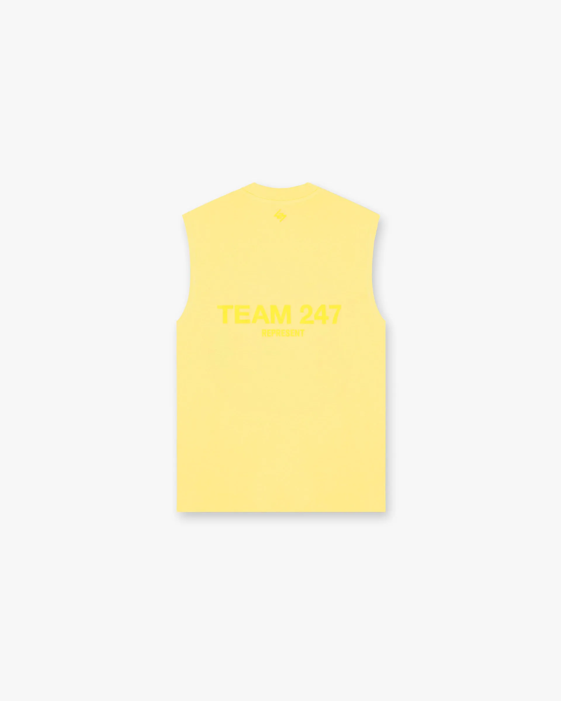 Team 247 Oversized Tank - Lemon Breathable mesh lining