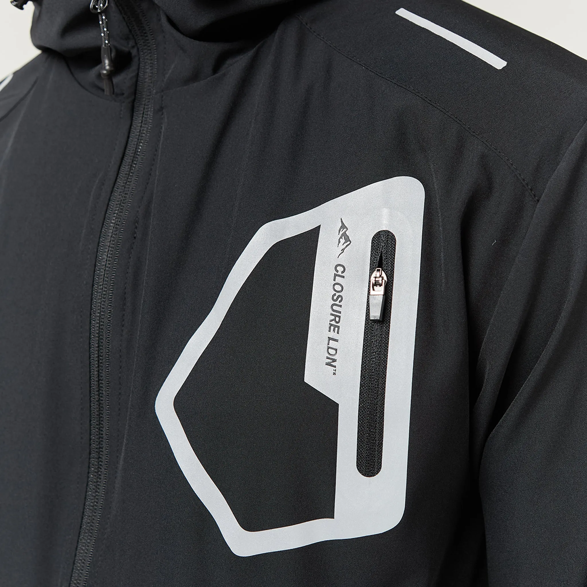 Non Irritating Lining Tech Pocket Windbreaker | Black