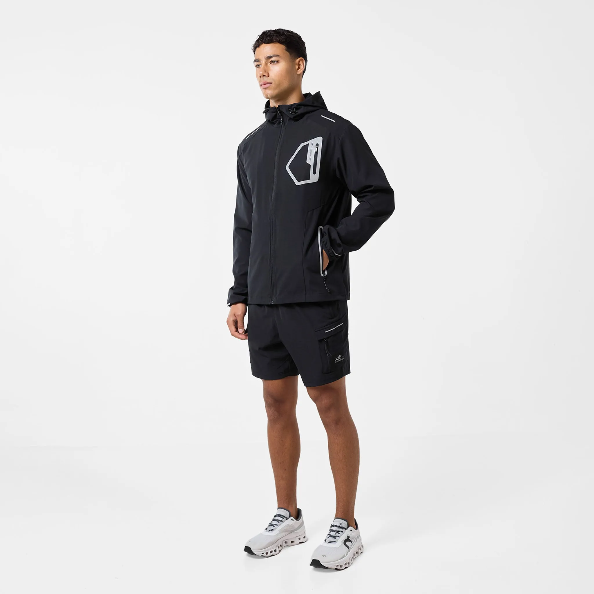 Tech Pocket Windbreaker | Black PFC Free Treatment