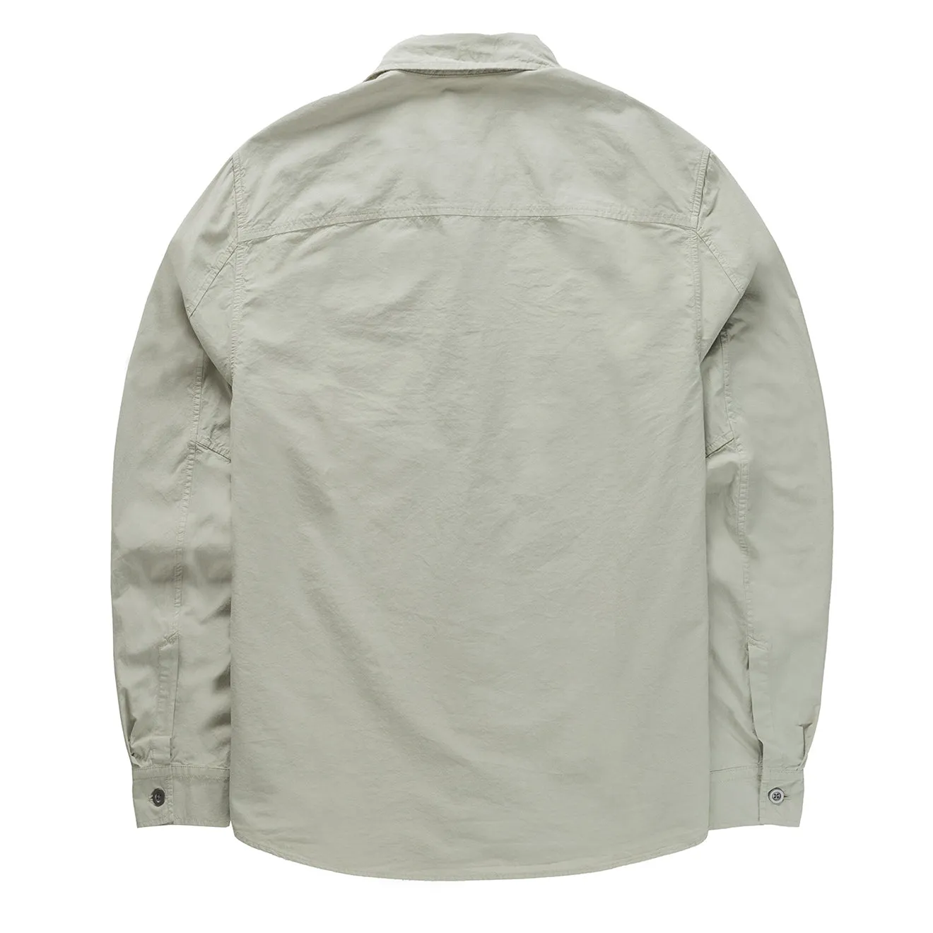 Left Hand Button Pocket Shirt Stone Breathable Cotton