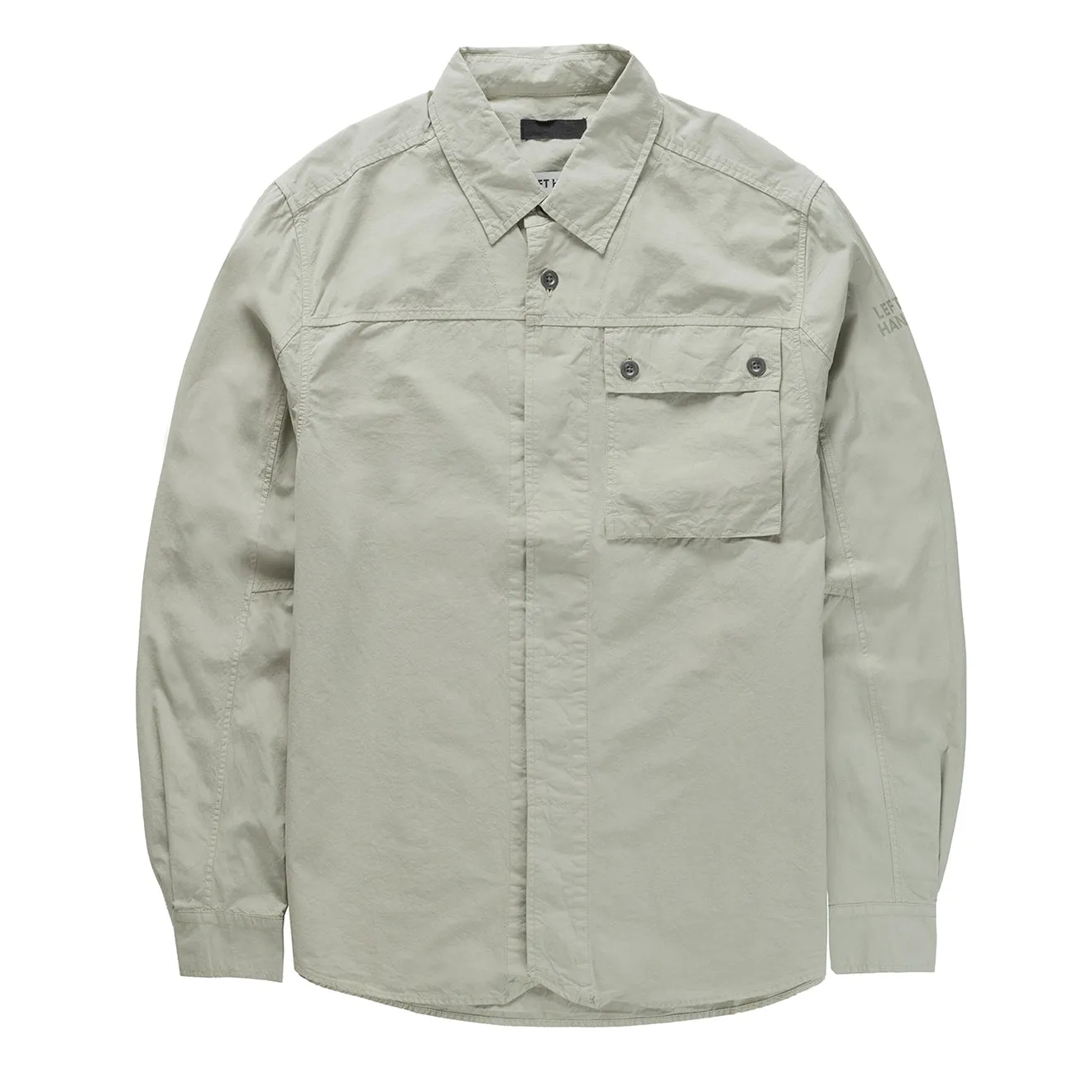 Left Hand Button Pocket Shirt Stone Durable Button Closures Contrast Stitch