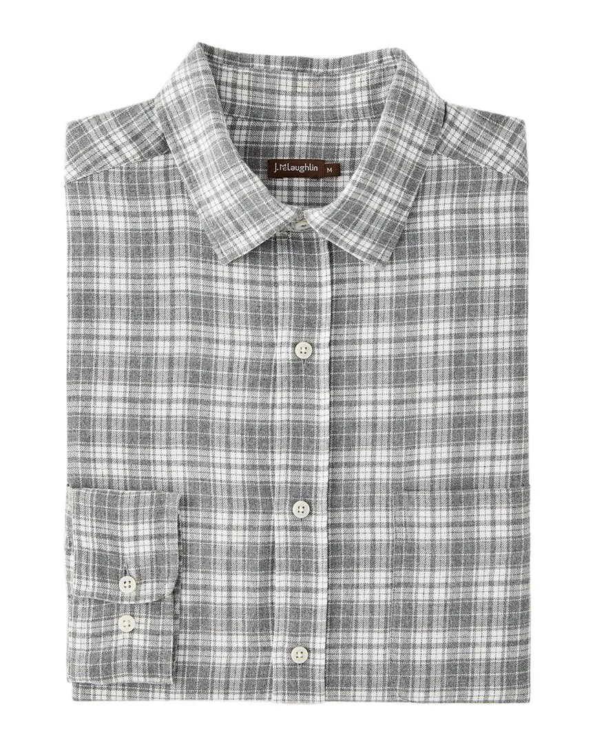 J.McLaughlin Gramercy Shirt fade resistant color