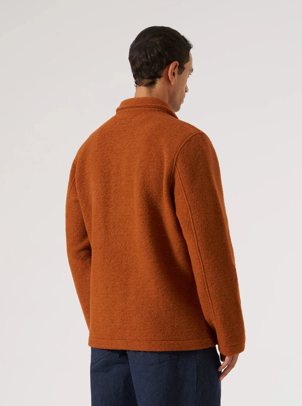 Hidden Pocket System Universal Works Field Jacket Wool Fleece Rust