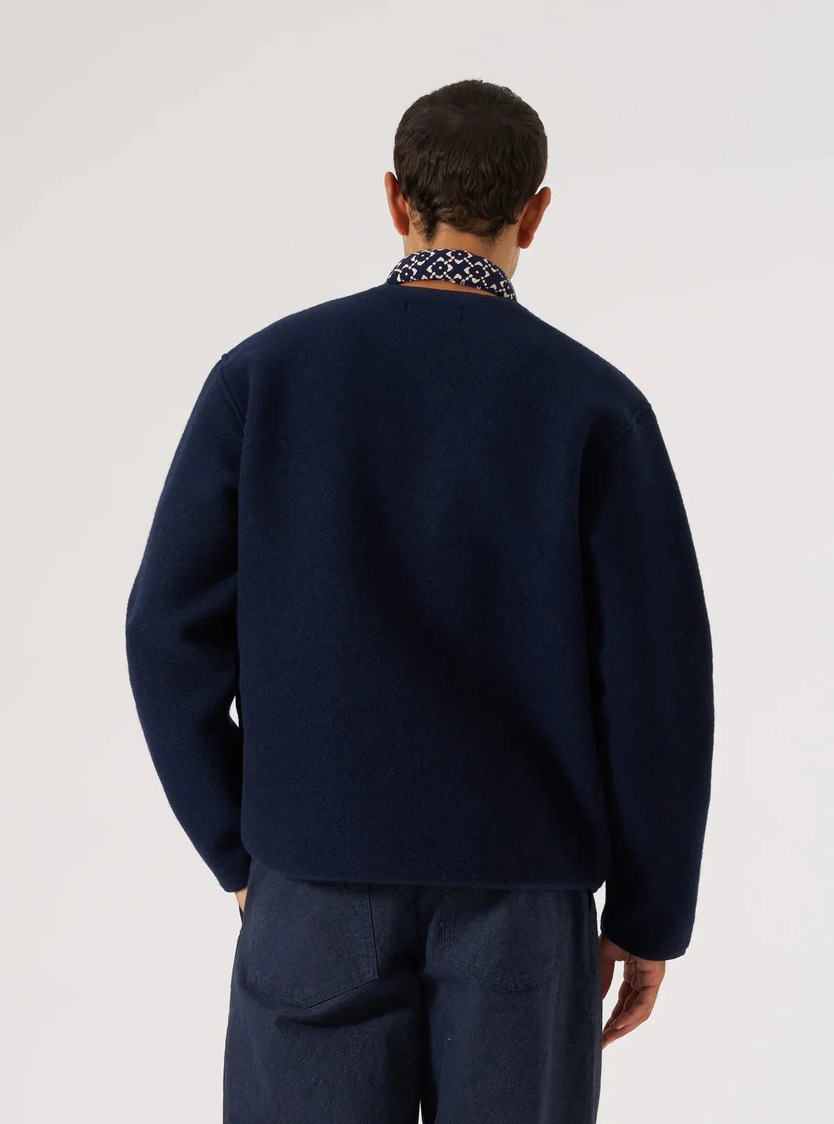 Universal Works Zip Liner Jacket Techno Melton Plain All Seasons Sleek Outdoor Look