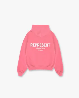 product festival wearability product abstract mystery Represent Owners Club Hoodie - Bubblegum Pink