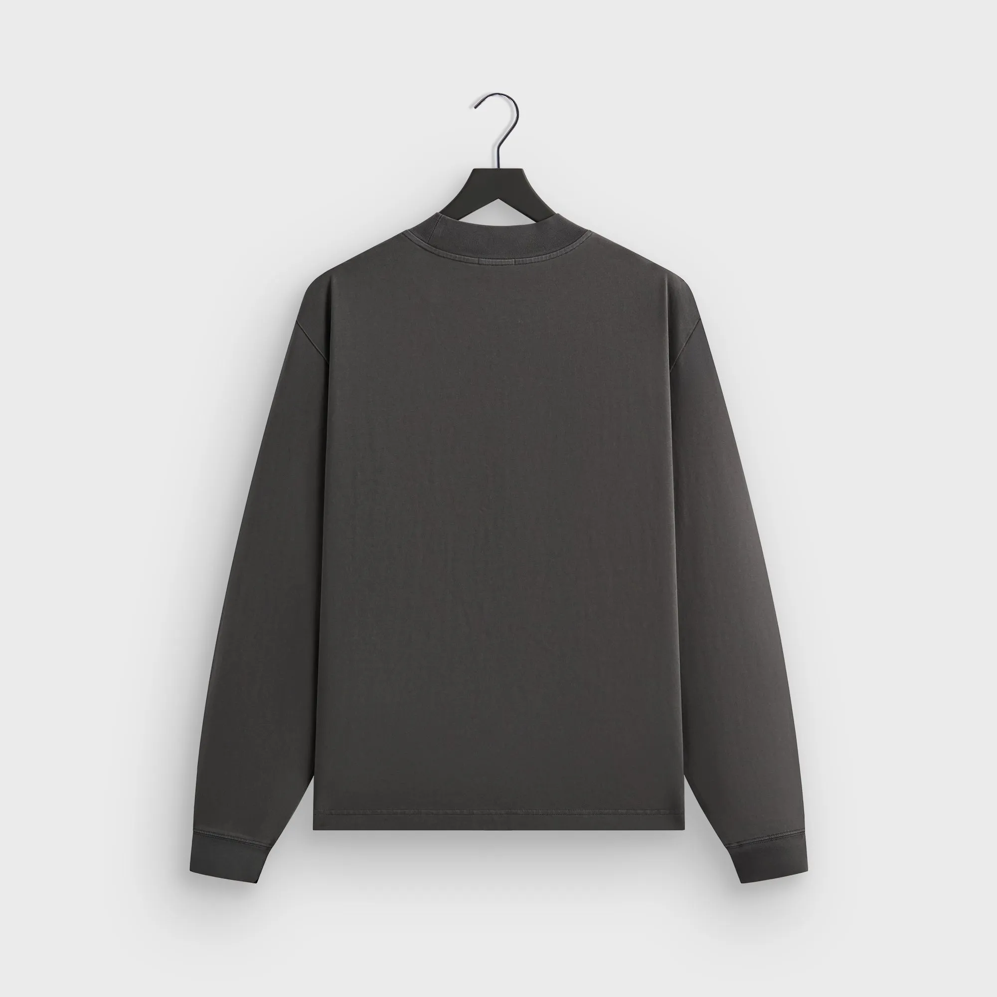 Anti-bacterial Kith Long Sleeve Mock Neck LAX Tee - Carbon