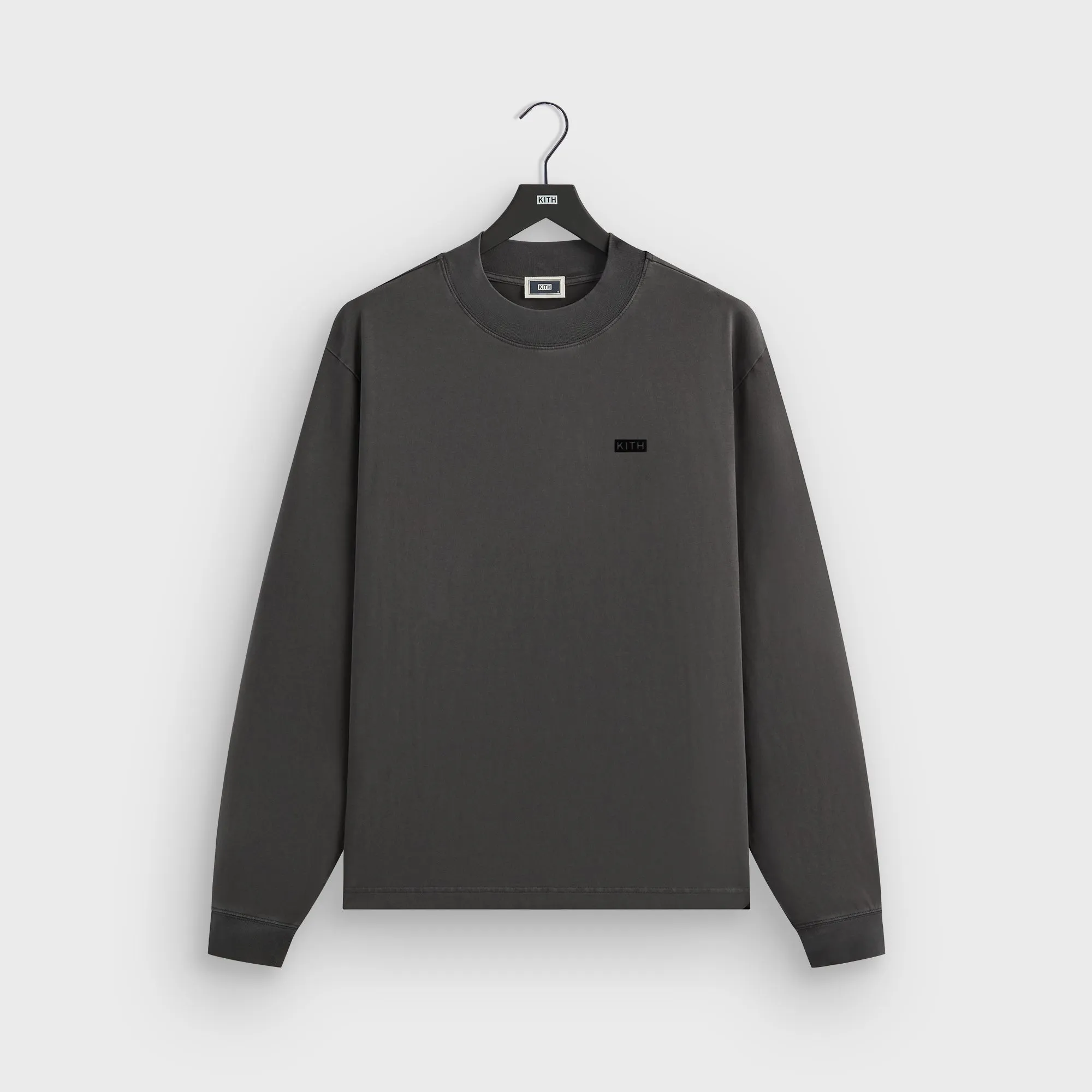Kith Long Sleeve Mock Neck LAX Tee - Carbon QuickDry Material