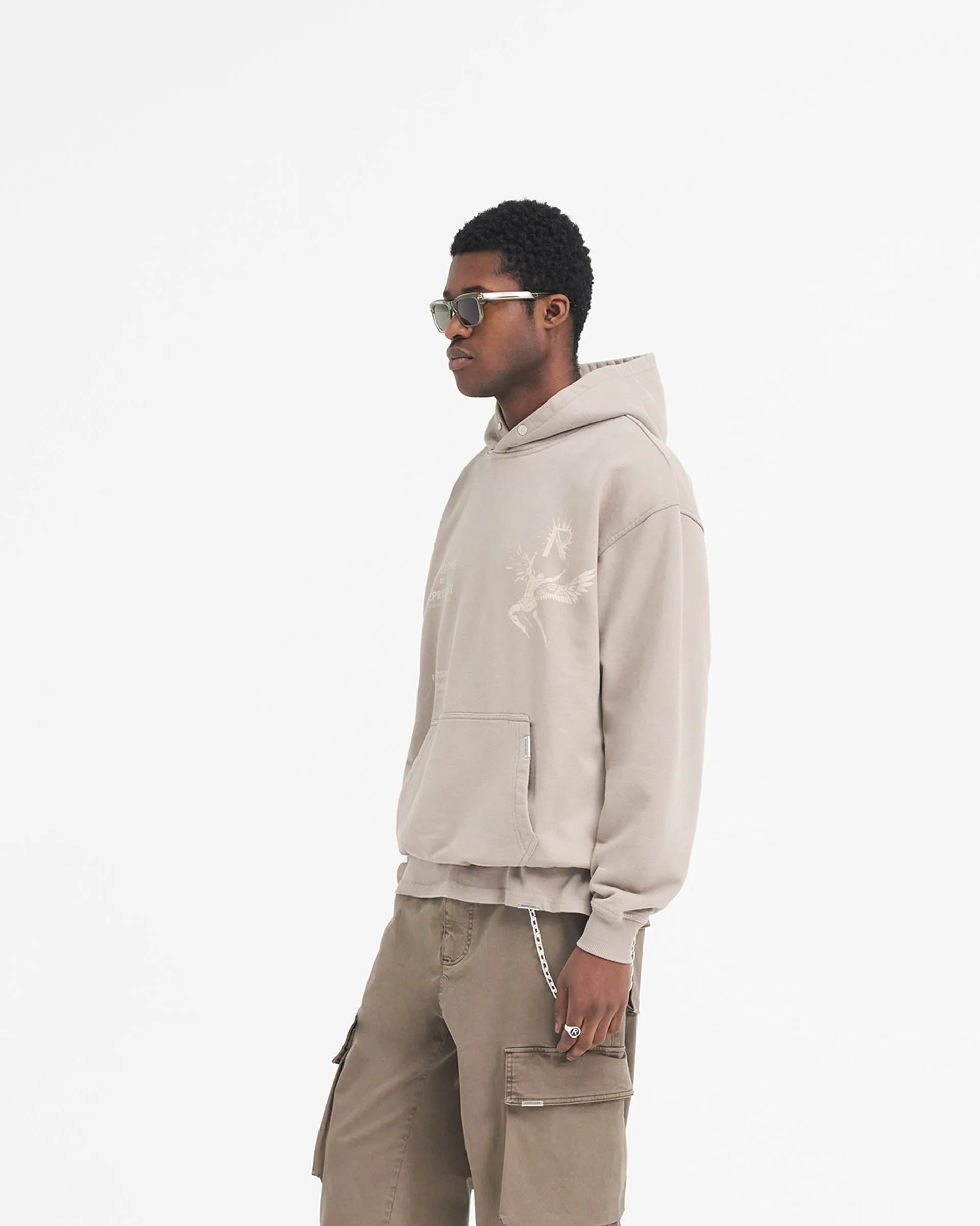 Icarus Hoodie - Taupe product ethnic authenticity