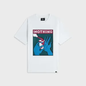 by Parra Super Nothing Tee - White SoftenedTexturedWeave HeatResistantMaterial