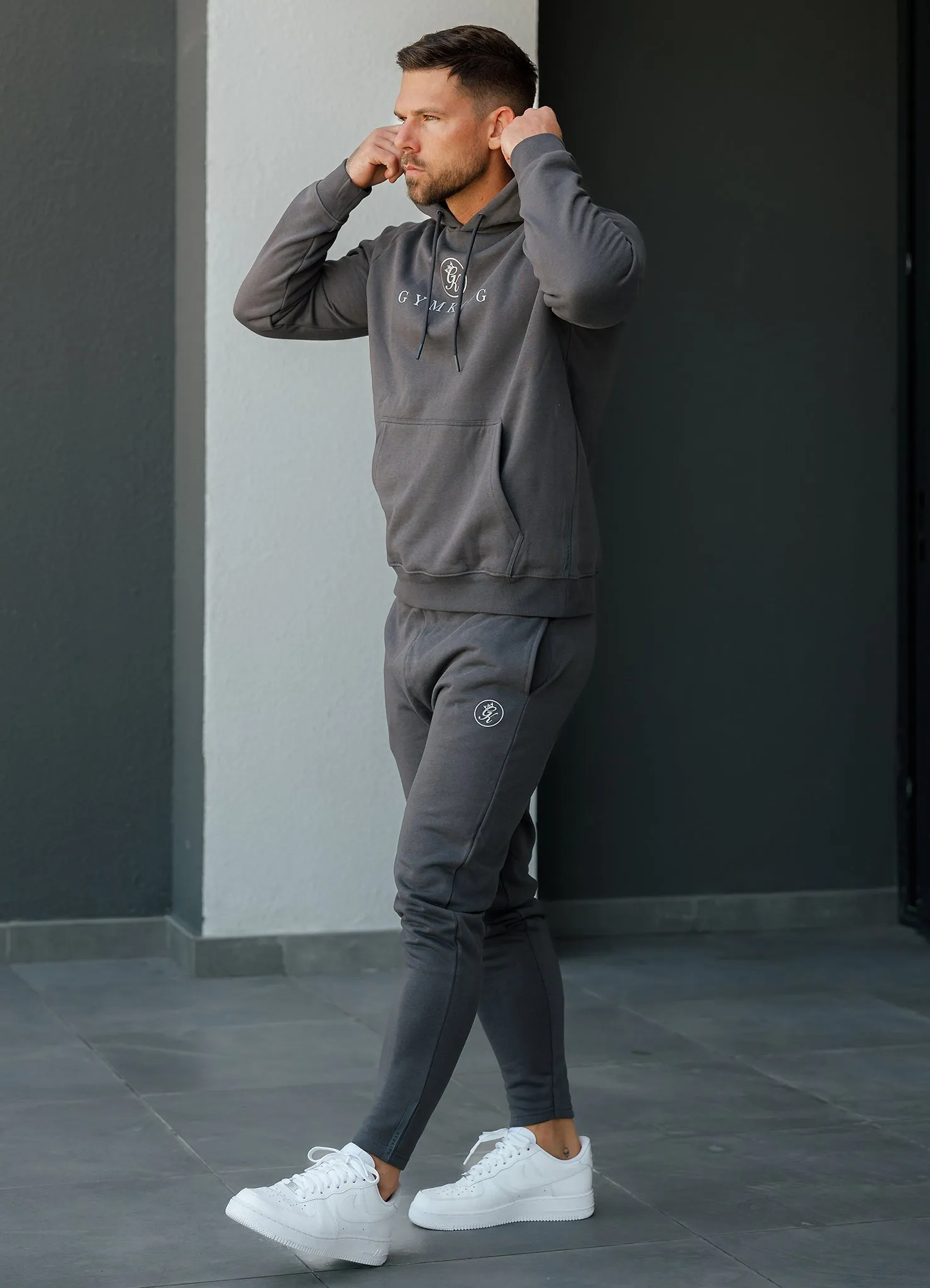 TaglessDesign QuickDryTech Gym King Pro Logo Jogger - Graphite