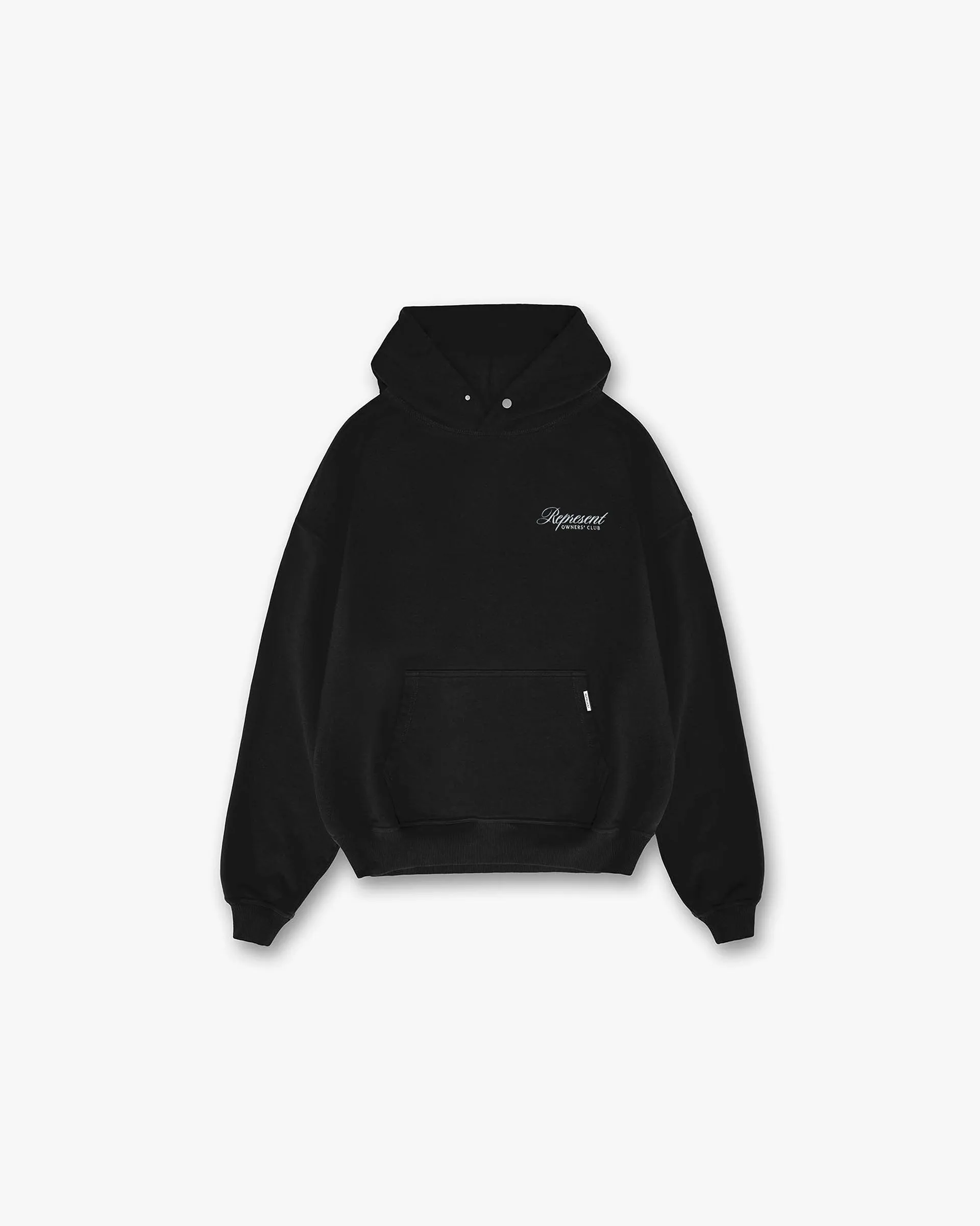 product sustainable future Represent Owners Club Script Hoodie - Black