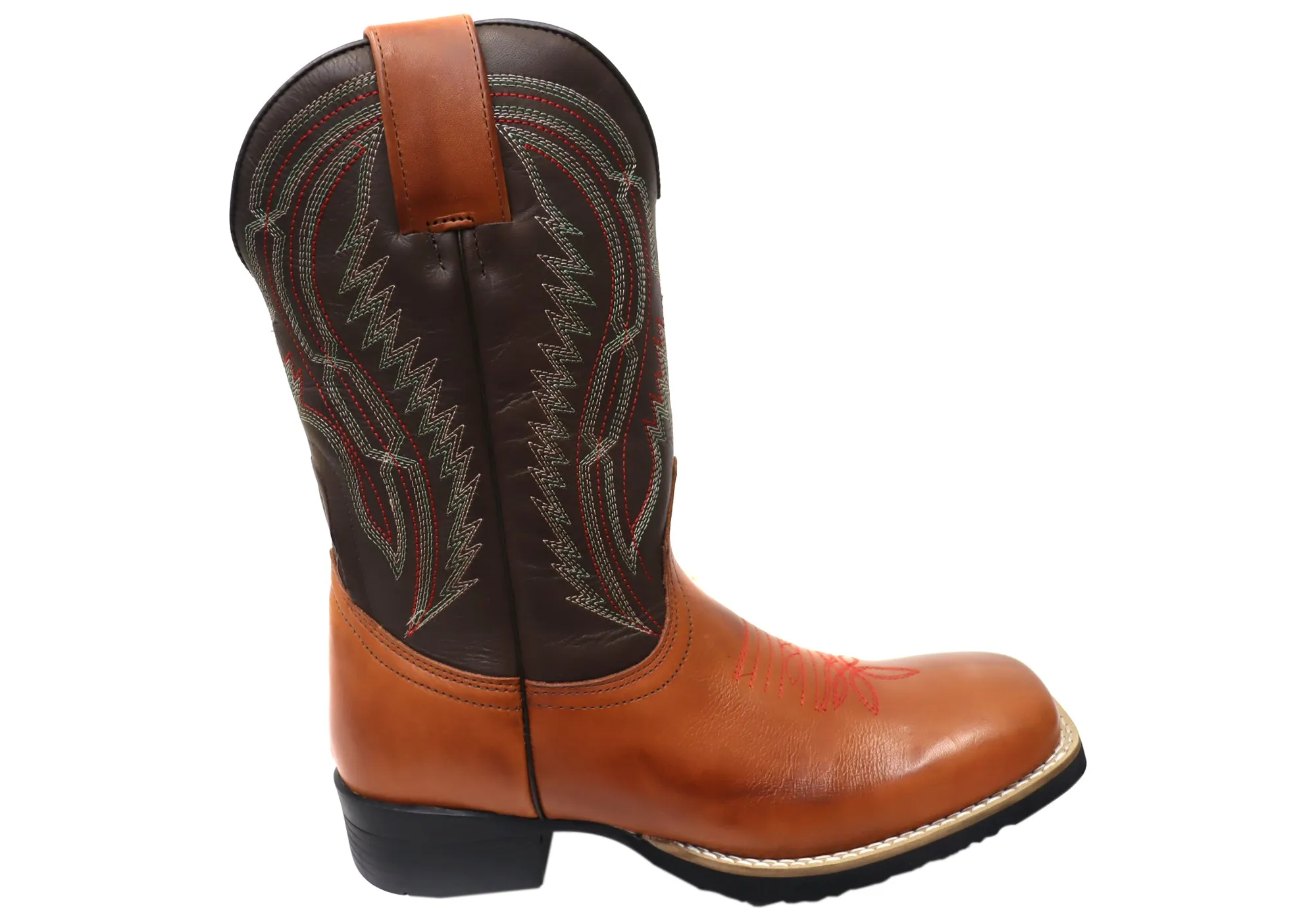 D Milton Jacksonville Mens Leather Comfortable Western Cowboy Boots Thermal Core Rough Trail Hiker Long Walk