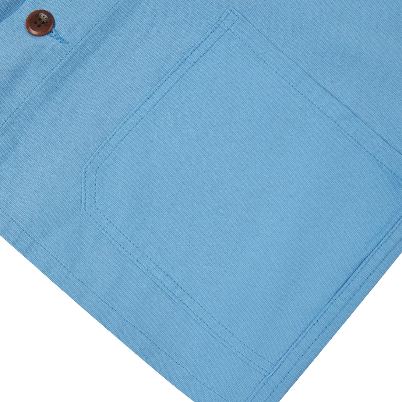 All-Day Wear Uskees 3001 Buttoned Overshirt Powder Blue