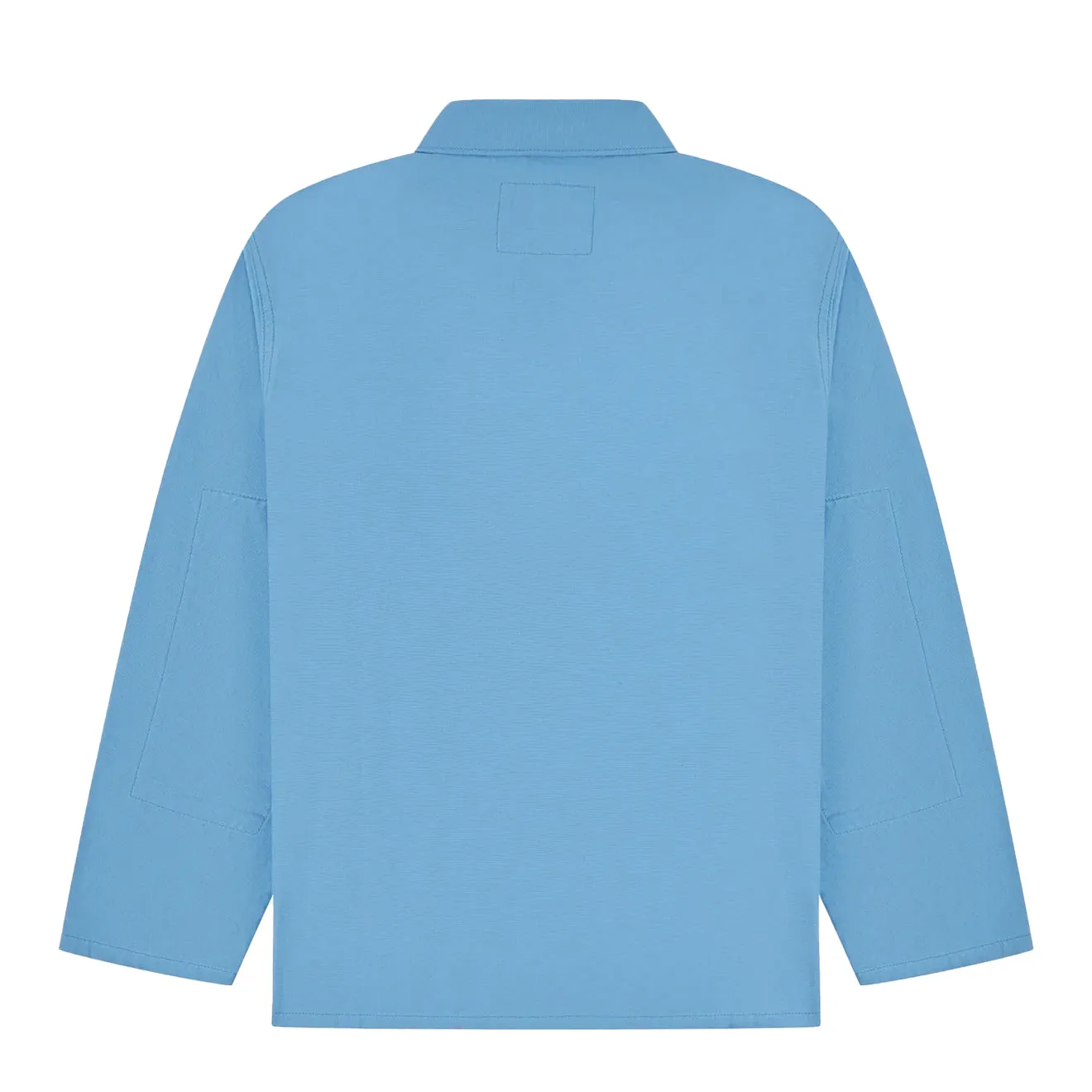 Edgy Fashion Uskees 3001 Buttoned Overshirt Powder Blue