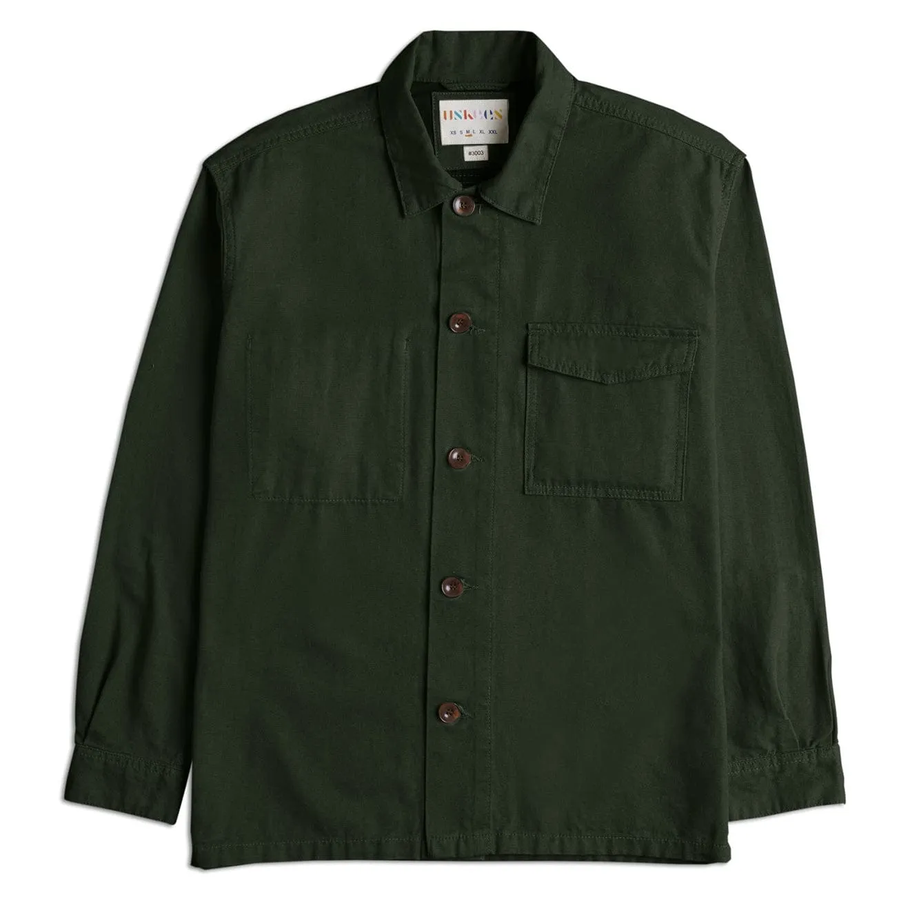 Versatile Piece Durable Quality Uskees 3003 Buttoned Work Shirt Vine Green