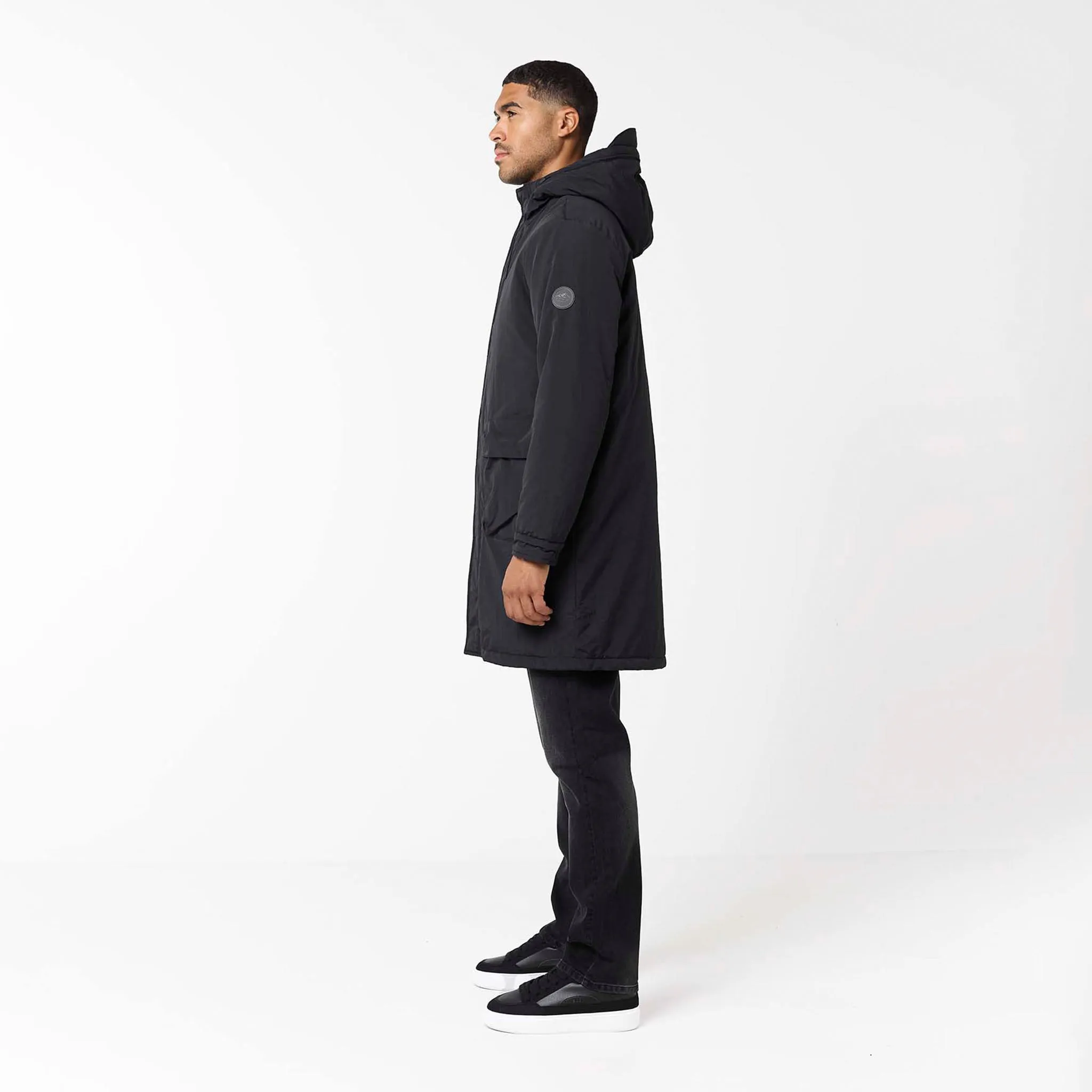 Lightweight Material All Seasons Utiliity Tech Pocket Parka | Black