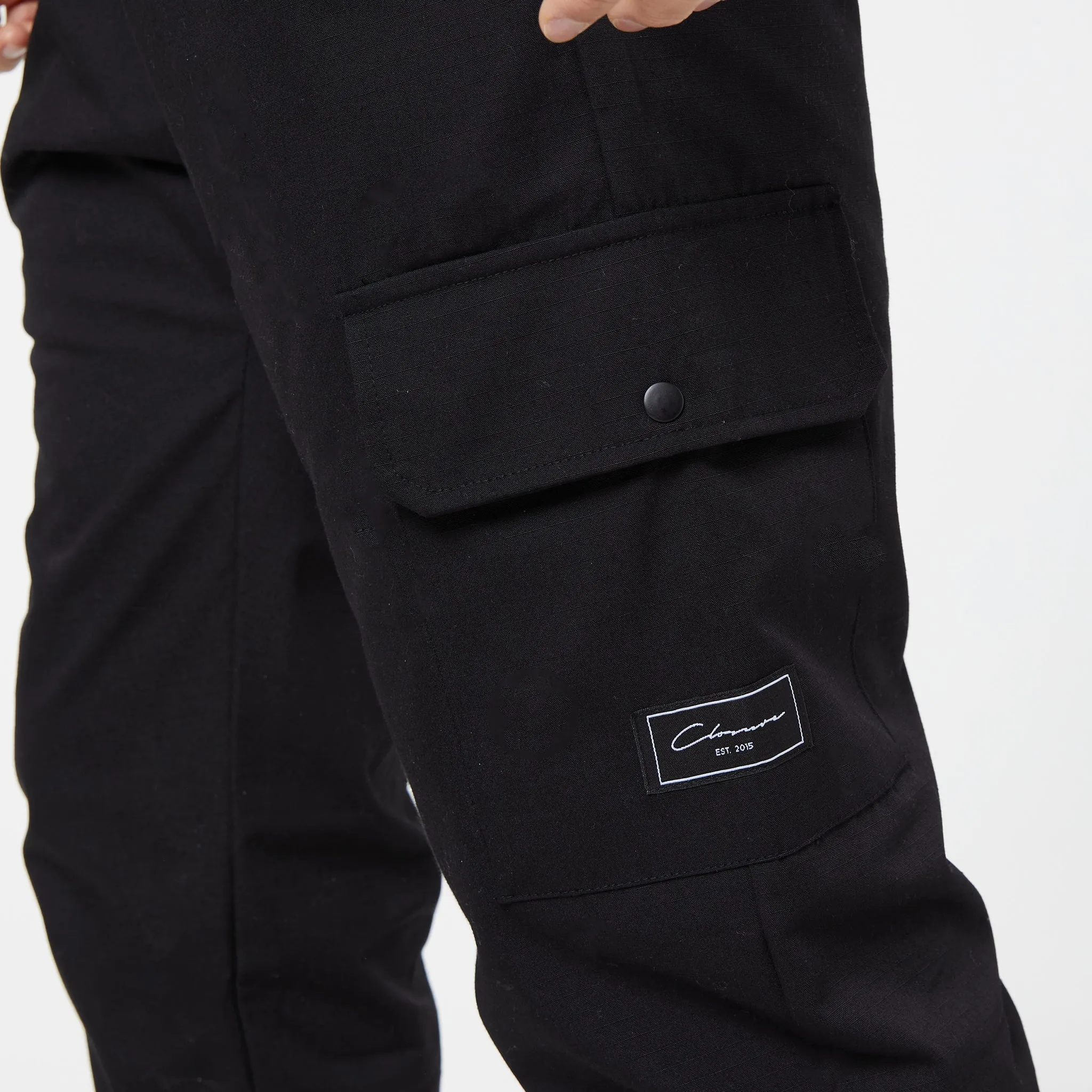 Utility Cargo Pant | Black TaperedLeg