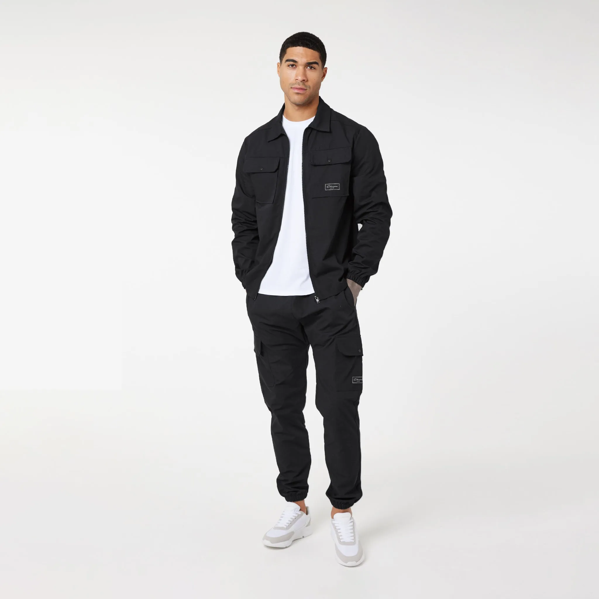 Soft Interior Utility Cargo Pant | Black