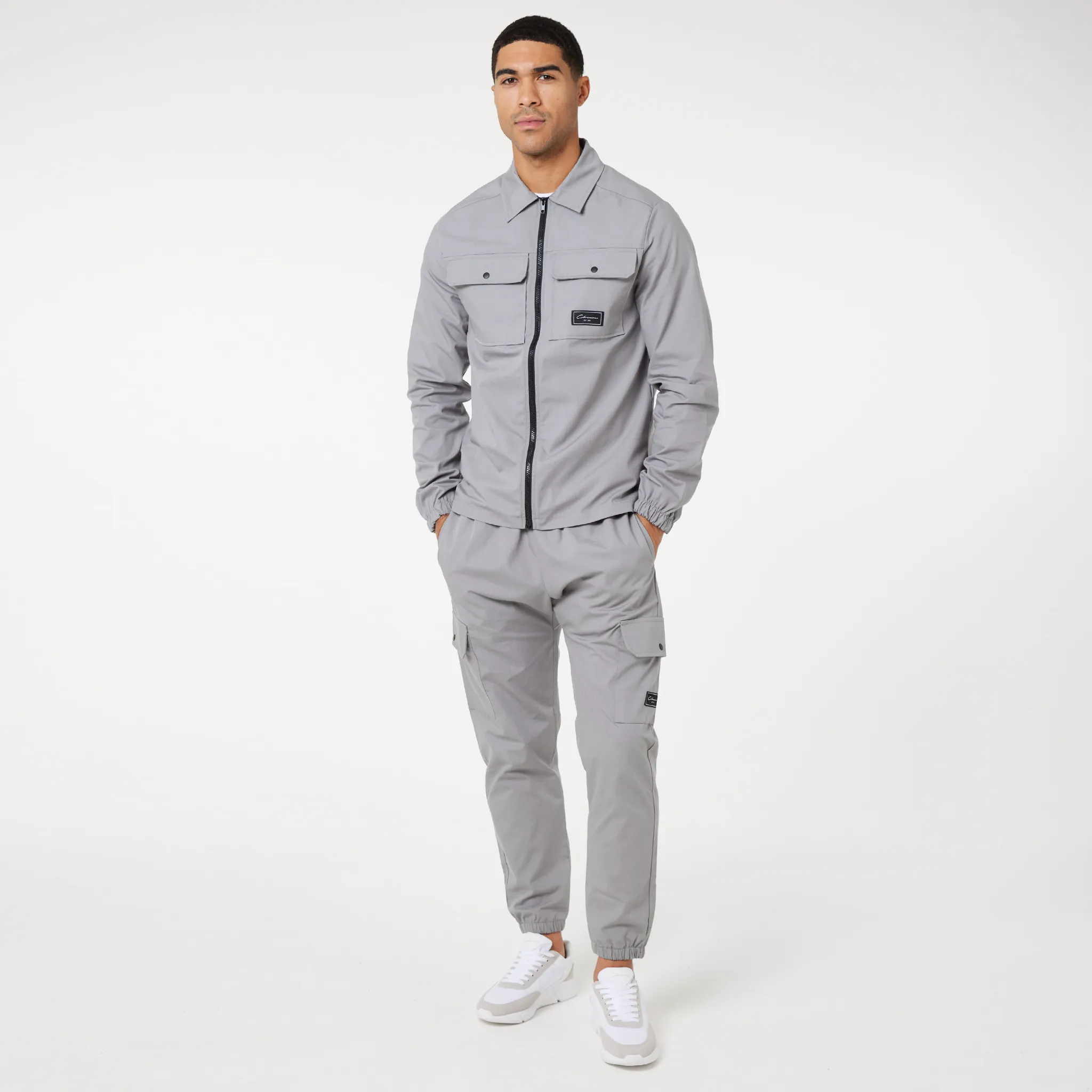 Comfortable Wear All Season Fit Utility Cargo Pant | Ice Grey