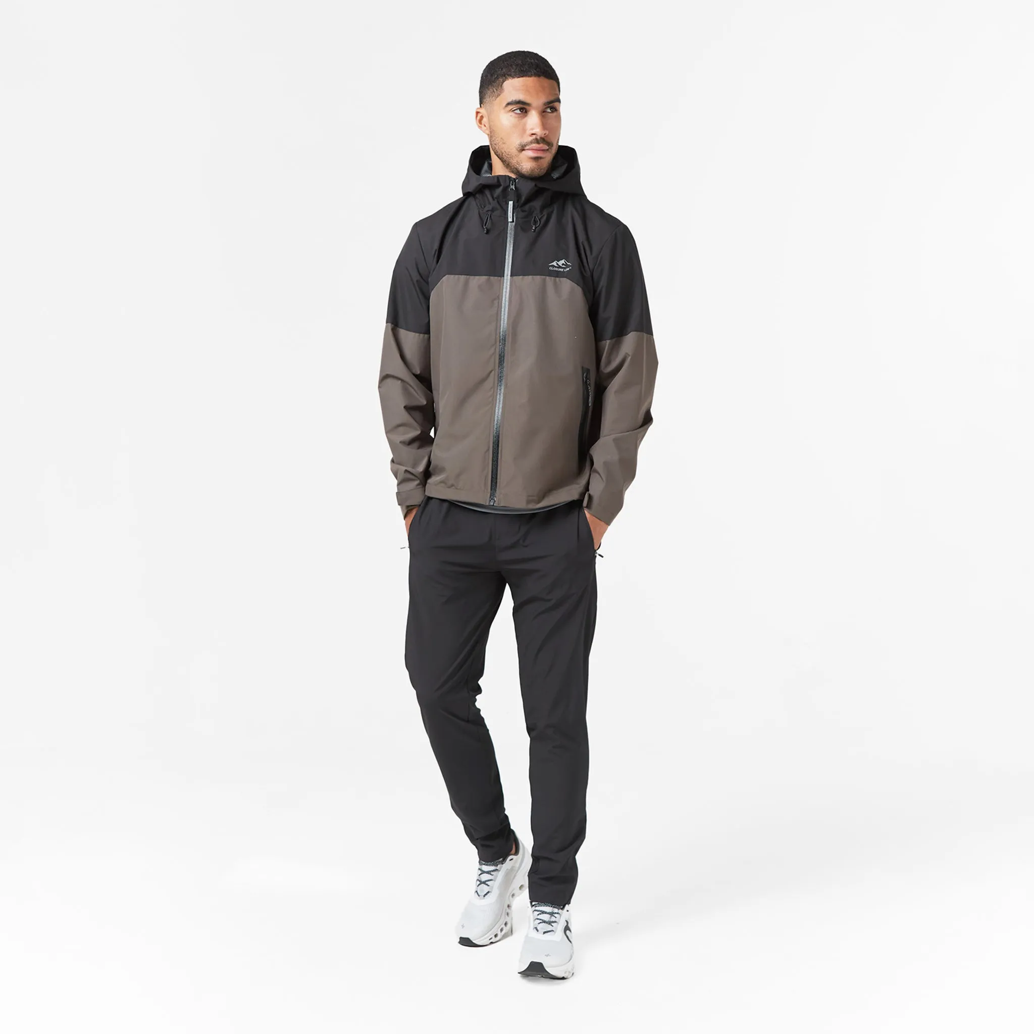 Layered Shell Sport Jacket  | Black/Khaki anti static coating