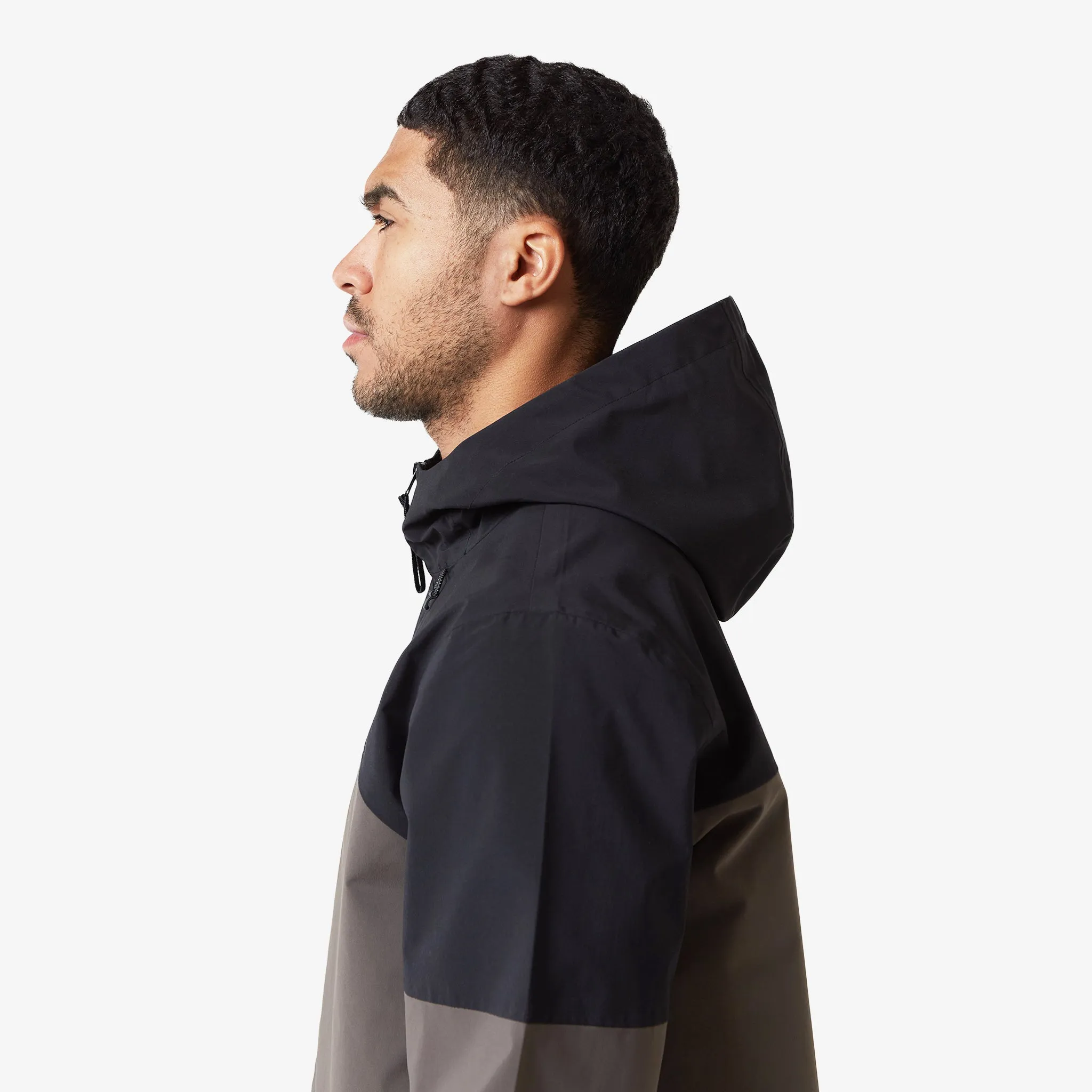 Flexible Comfort Layered Shell Sport Jacket  | Black/Khaki