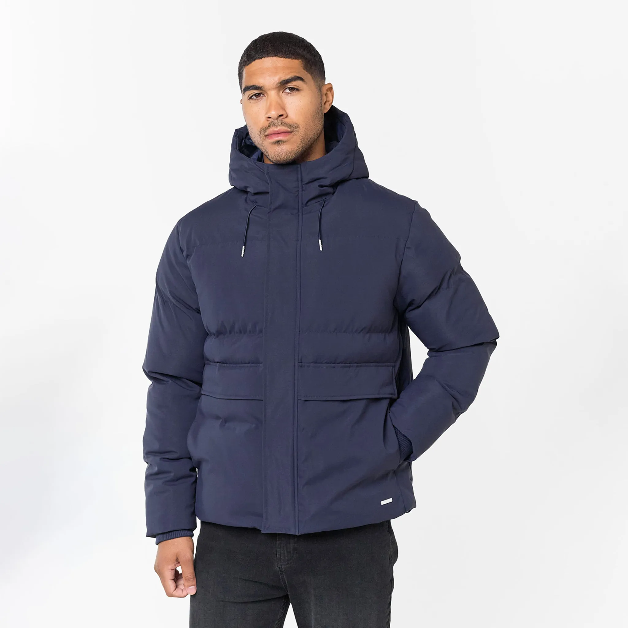 Utility Smart Puffer | Navy Moisture Wicking Material Modular Layering System