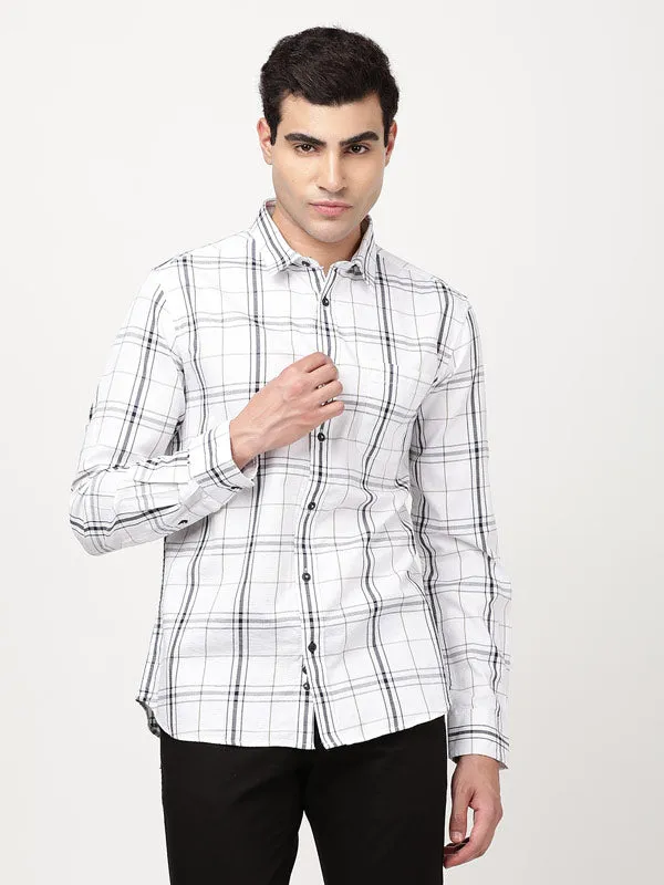 Light Wear All day wearability Men Checked Full Sleeve Cotton Shirt