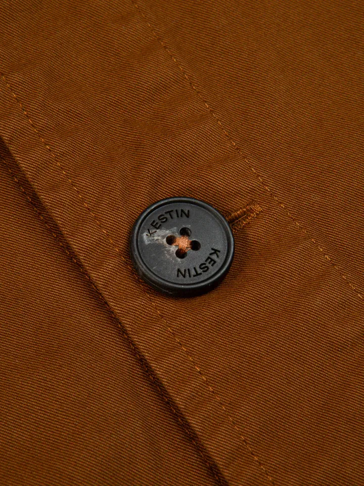 Kestin Port Jacket Cotton Twill Tobacco Crisp Clean Fit Heat Retention Layer