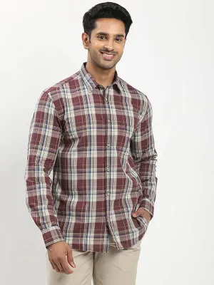 Layering Piece Fairtrade Men Checked Full Sleeve Cotton Shirt