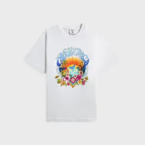 Relaxed Everyday Wear Casablanca Surf Trip Printed Tee - White