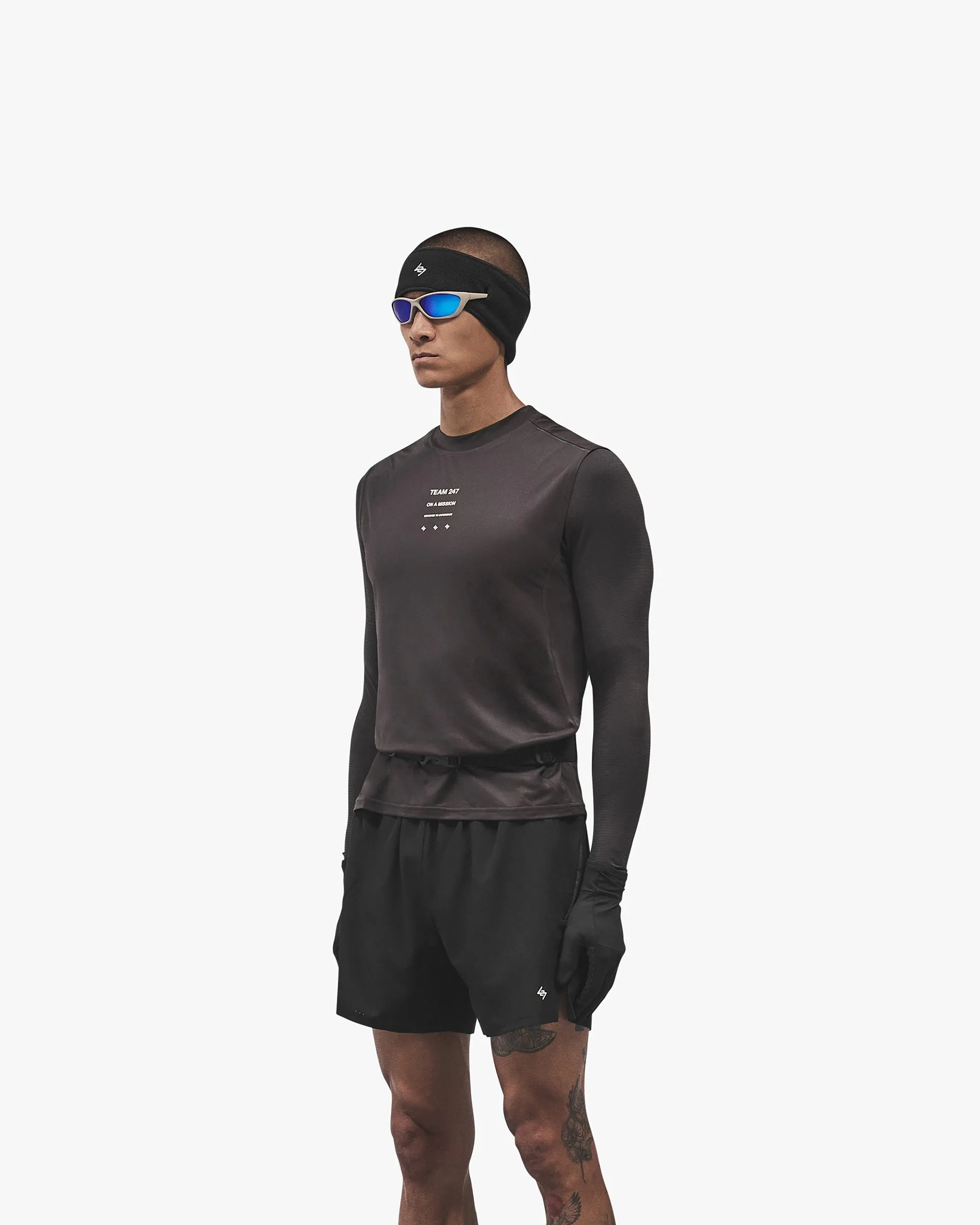 247 Trail Tank - Chocolate Heather Texture Finish Simple Look