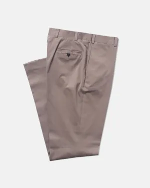 Long Use Easy Motion Made-in-Canada Brown Cotton Drill Cloth Trousers
