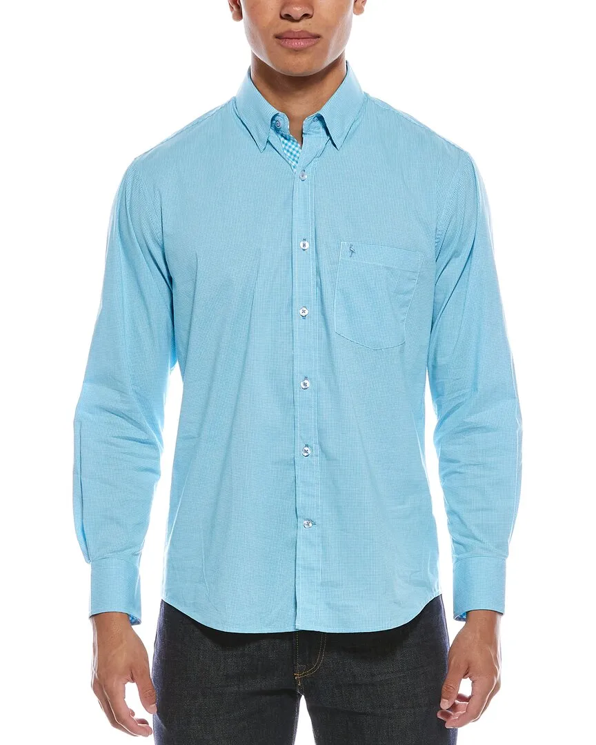 Fashion Essential Loose style TailorByrd Signature Micro Gingham Shirt