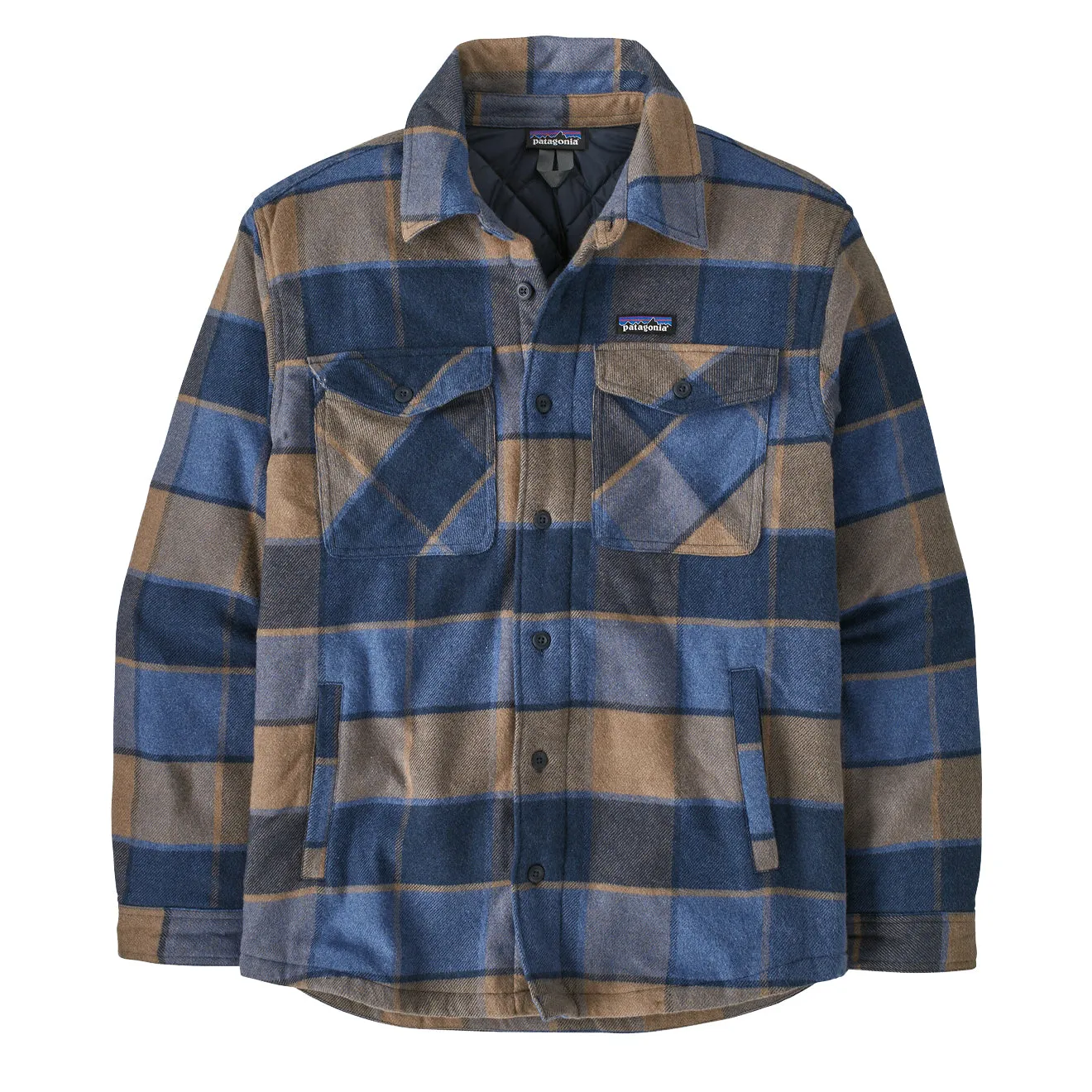 Patagonia Lightweight Insulated Fjord Flannel Shirt William / Smolder Blue Lace Accent Classic Wear