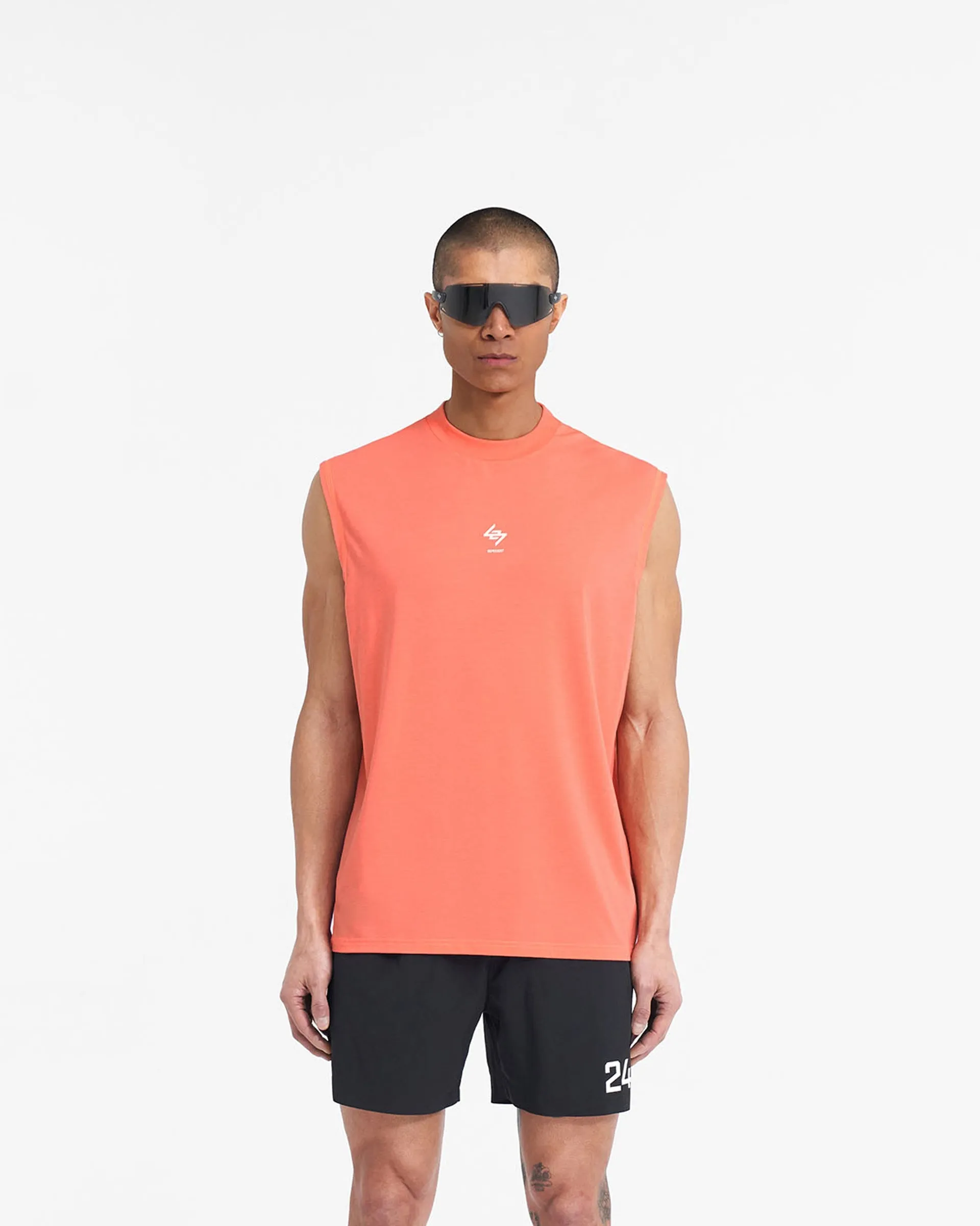 Effortless Daywear Relaxed Waist 247 Oversized Tank - Coral