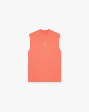 Versatile and Comfortable Breathable Layer 247 Oversized Tank - Coral