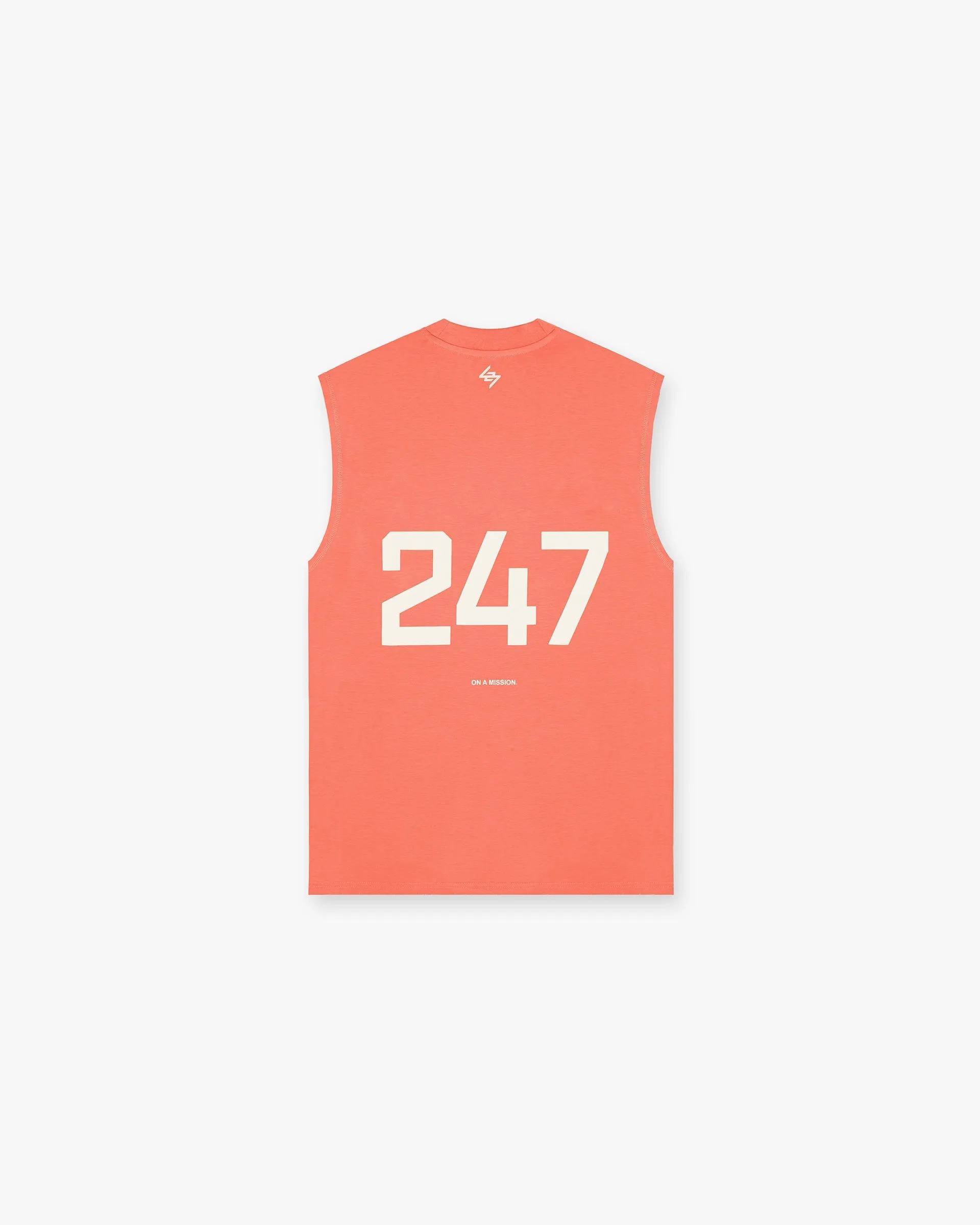 Structured silhouette 247 Oversized Tank - Coral
