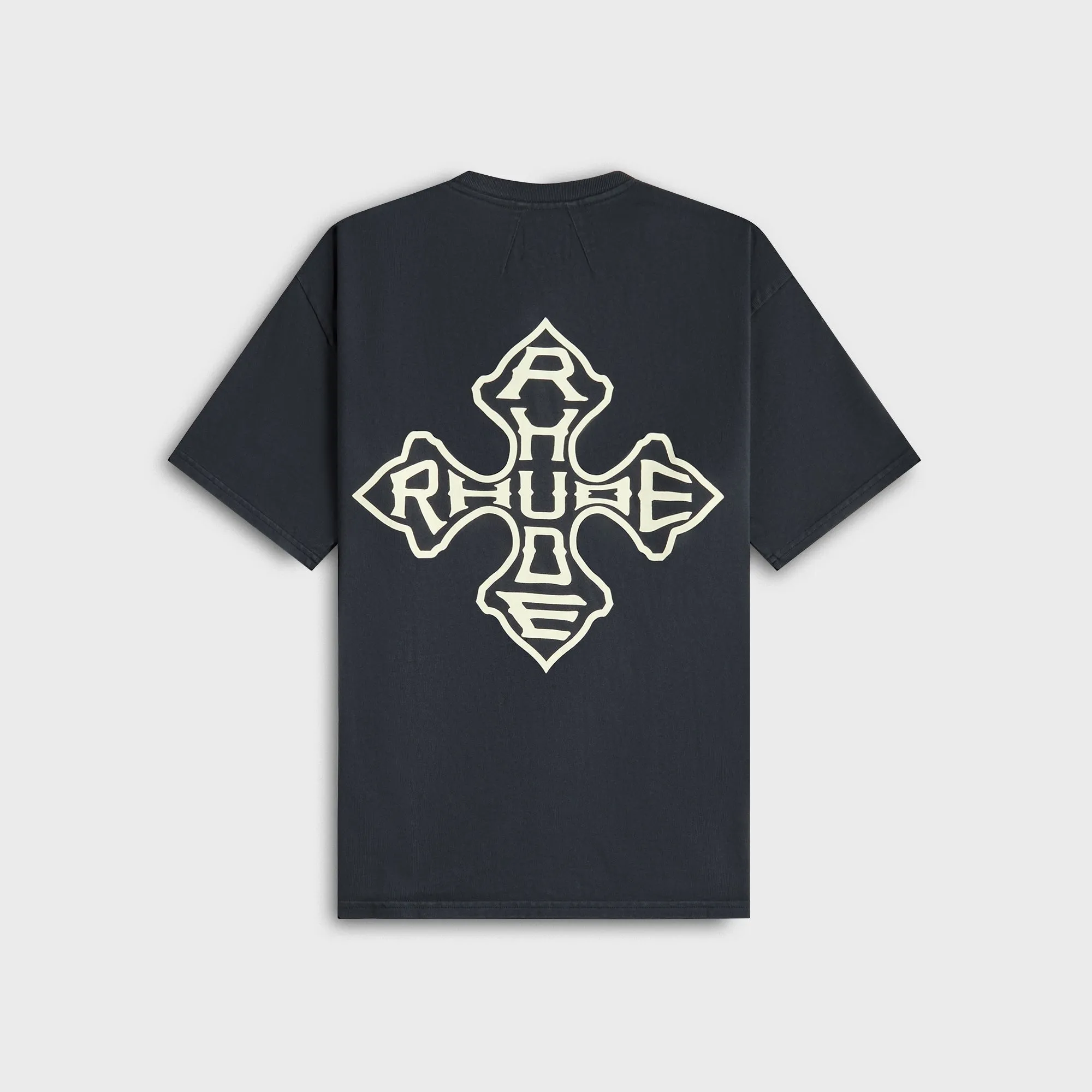 Rhude Cross Tee - Vintage Black Lightweight Shirt