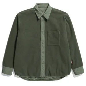 Norse Projects Ulrik Reversible Fleece Overshirt Ivy Green Trendy Fit Loose style