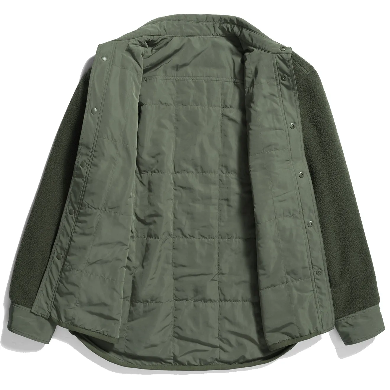 Quick Dry Technology Chill Comfort Norse Projects Ulrik Reversible Fleece Overshirt Ivy Green
