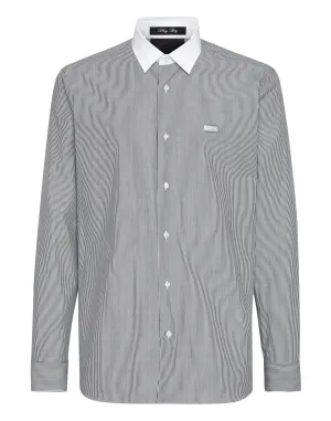 Shirt Sugar Daddy Cut LS Smart Casual Wear Nautical Look