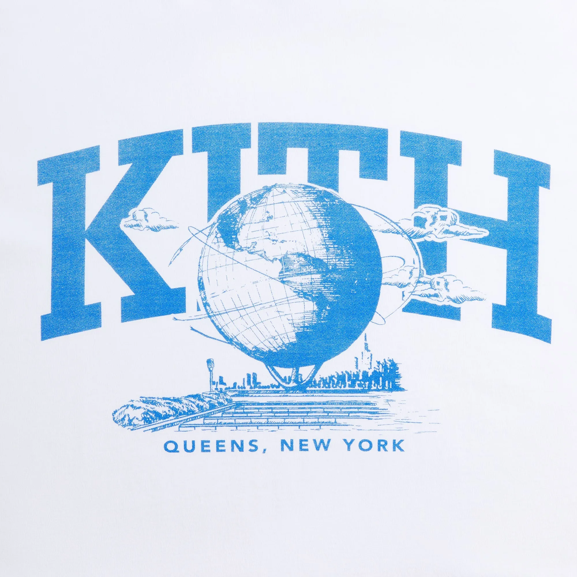 Kith & Kin Queens Unisphere Vintage Tee - White Lace trim