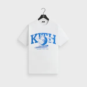 Hypoallergenic fabric Sporty Layer Kith & Kin Queens Unisphere Vintage Tee - White