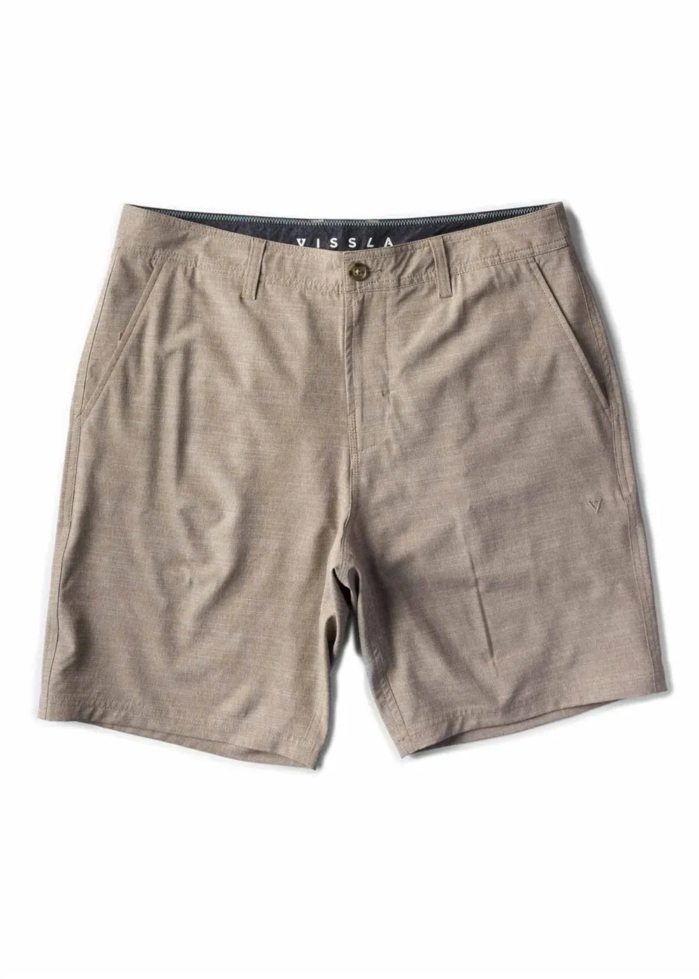 hip look Fit Flex Vissla Mens Shorts Canyons 25 Hybrid 18.5"