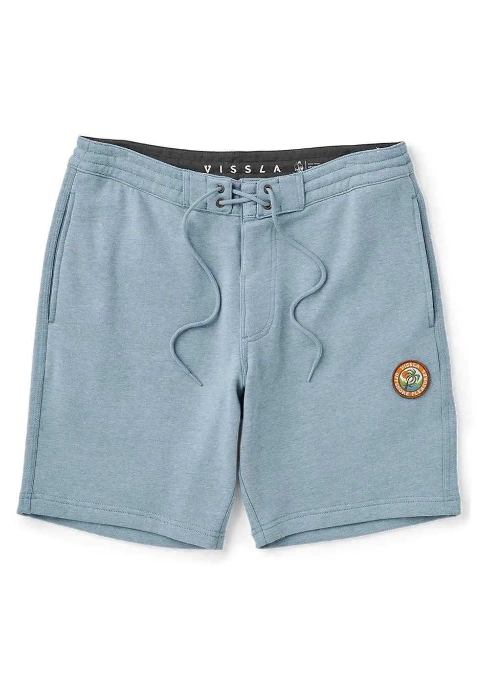 Vissla Mens Shorts Solid Sets Eco 18.5" Sofa Surfer Unique Piece Universal Attachment Points