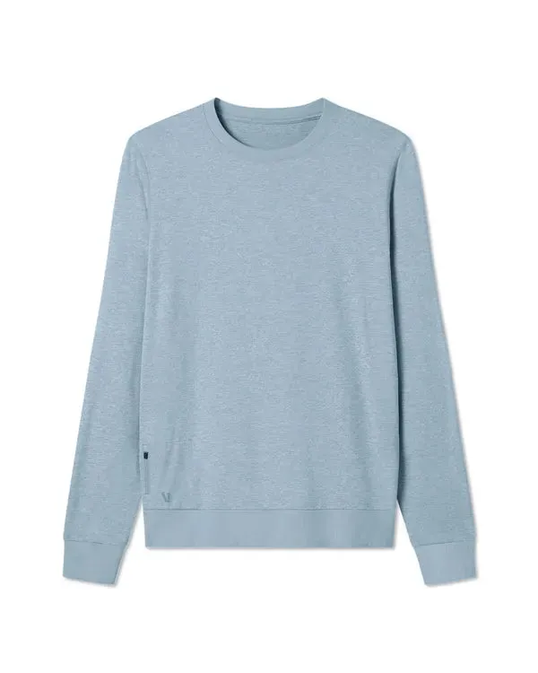 Vuori Mens Sweatshirt Ponto Performance Crew Beach Cover Wool