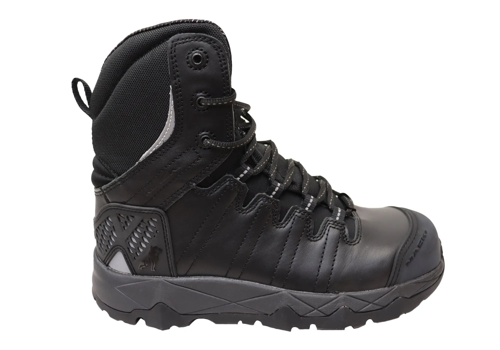 Mack Mens TerraPro Zip Leather Composite Toe Safety Boots With Zip Built For Adventure