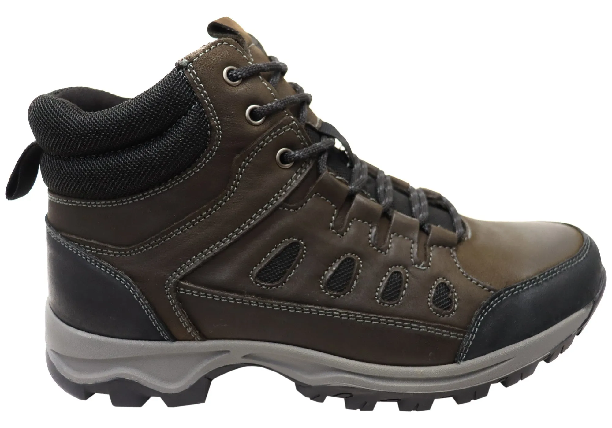 Neutral Pair Dry Comfort Explorer Capper Mens Comfortable Lace Up Hiking Boots