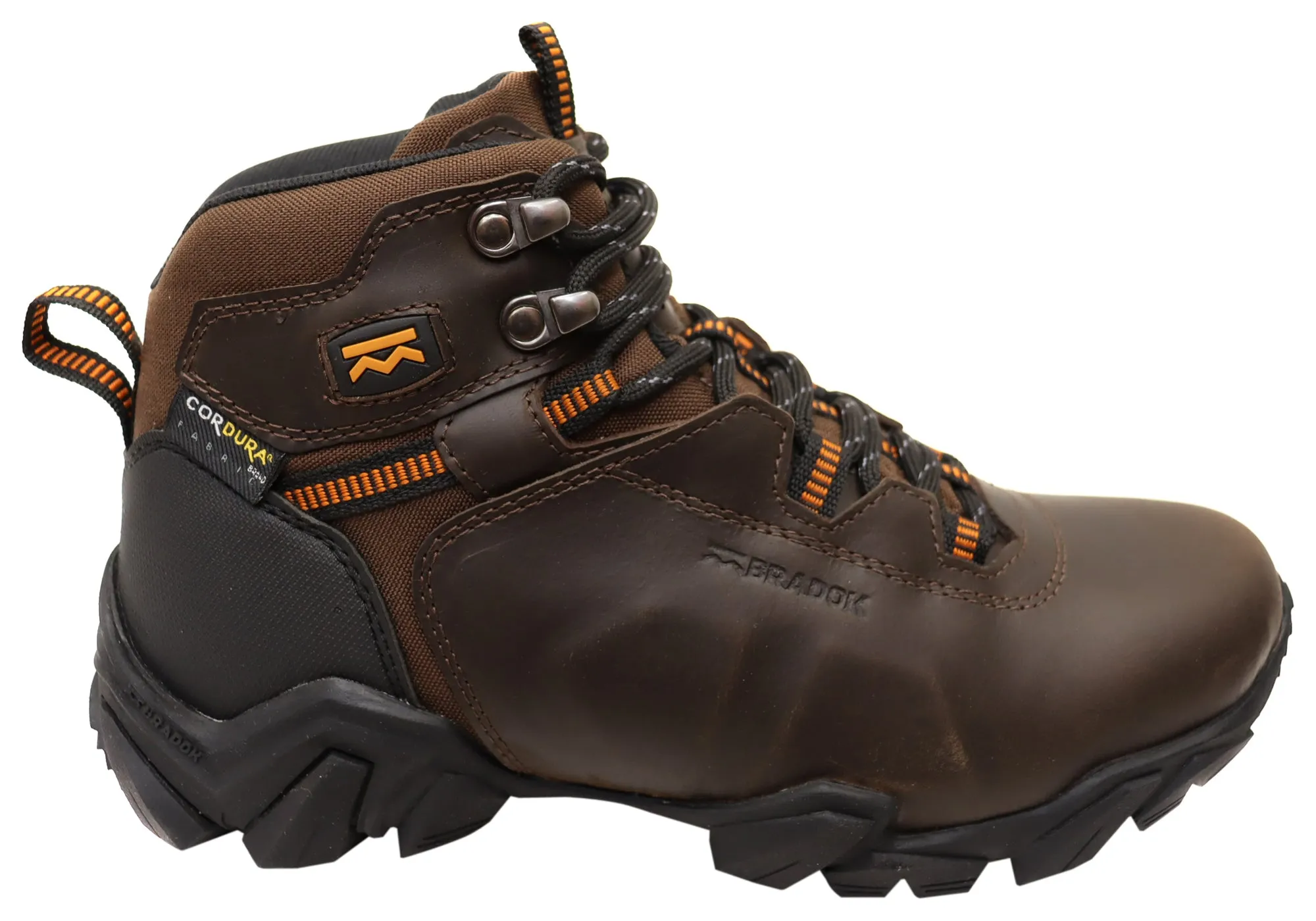 Moisture Management System Superior Design Bradok Trex Mens Comfortable Leather Hiking Boots Made In Brazil