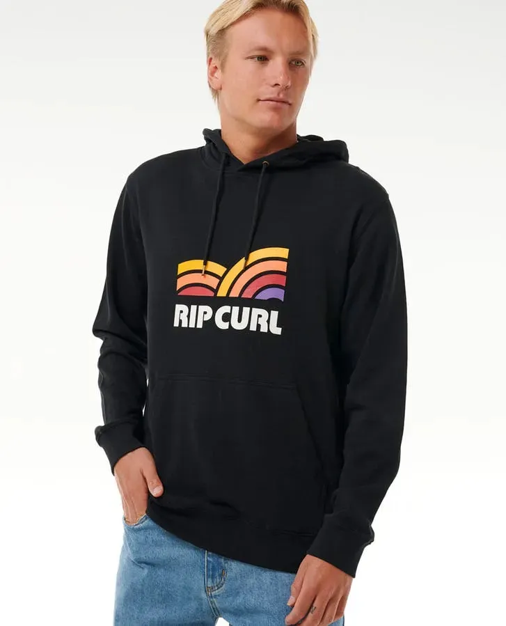 Rip Curl Mens Sweatshirt Surf Revival Capture Hood Outdoor Essential Layer Relaxed